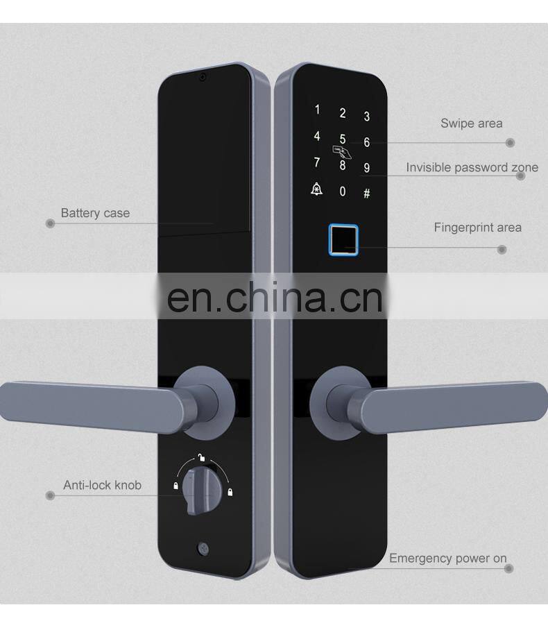 High Quality Safe Keyless Biometric Fingerprint Tuya Smart Lock For Hotel