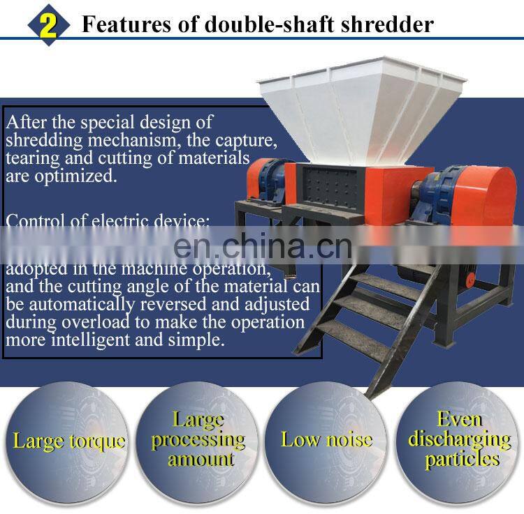 Best Selling New Double Shaft Shredder Plastic Metal Tire Recycling Shredder Machine for Pakistan
