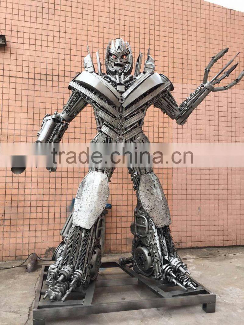 3.5meters high Megatron large outdoor sculpture cartoon figure sculpture for public plaza exhibition celebration