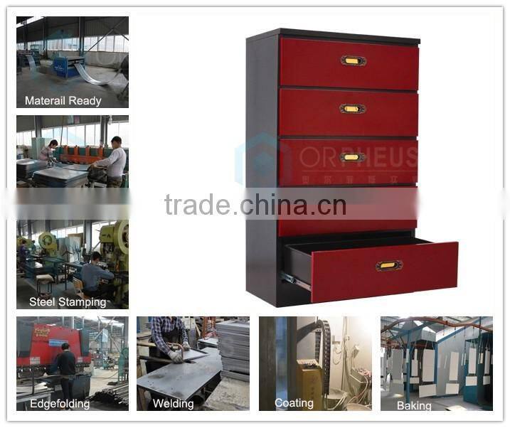 Living Room Cabinets Steel Dresser Metal Multi Drawer Chest For Home