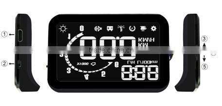 Universal Hud Car Head Up Display System Fuel Consumption Vehicle-Mounted OBD II HUD