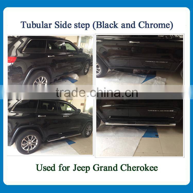 KRESH Brand Hot sell Aluminum 4x4 SUV tubular side step for Grand Cherokee, with black color and chrome color
