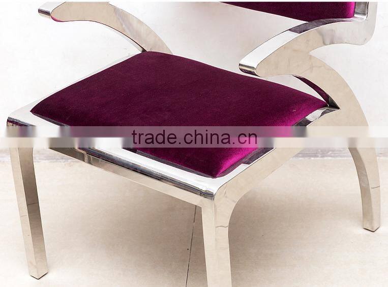 Gray velvet low back luxury dining room chair