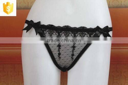 2016 sexy modern transparent rattan pattern bra panty sets for women