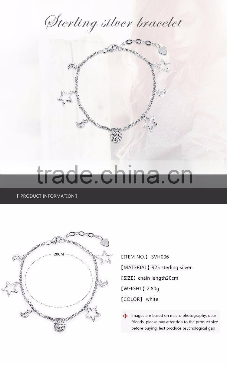 Cute DIY bracelet silver 925, Nice charm bracelet silver