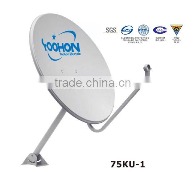 Global satellite 75cm KU band satellite dish receiver