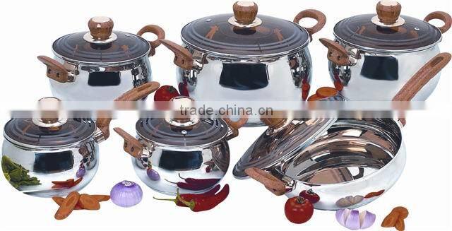9 PCS stainless steel technique cookware set
