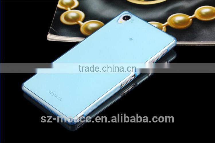 Hot selling soft clear transparent TPU case for sony xperia z3