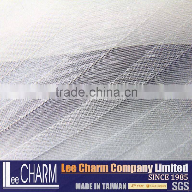 White Stripe Organza Window Curtain Fabric
