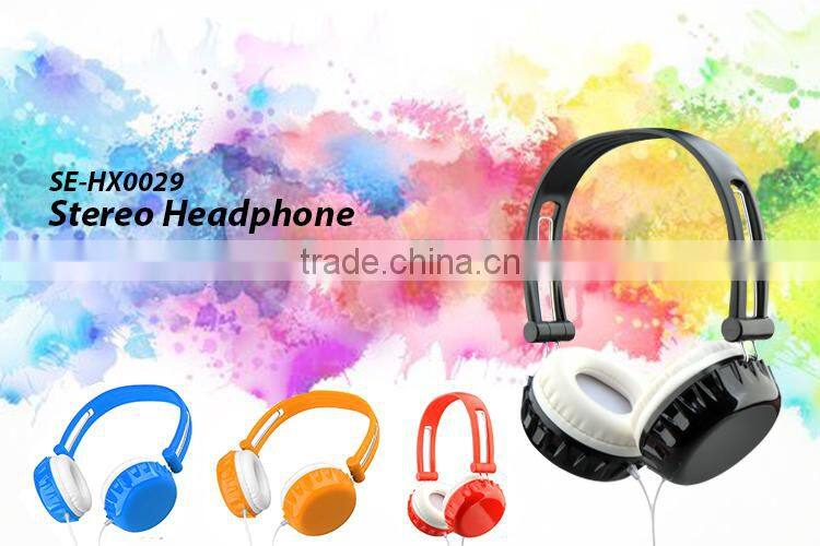 novelty wired headphone OEM logo imprinting supported headset