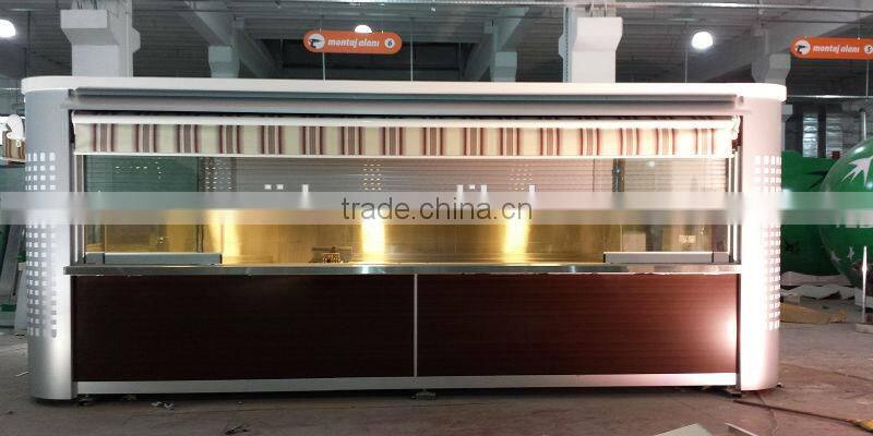 Durable use with free 3d max design outdoor coffee kiosk, portable booth kiosk design, yogurt kiosk