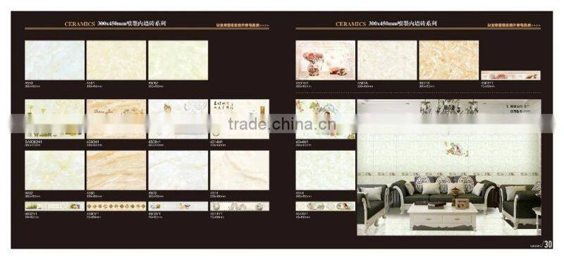 grade aaa quality 300x450mm wavy white brick look wall tile
