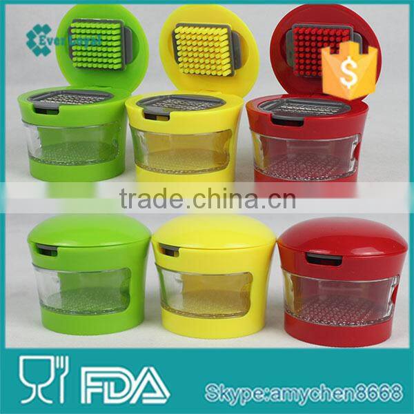 Easy to clean and she can even use it to store the chopped garlic