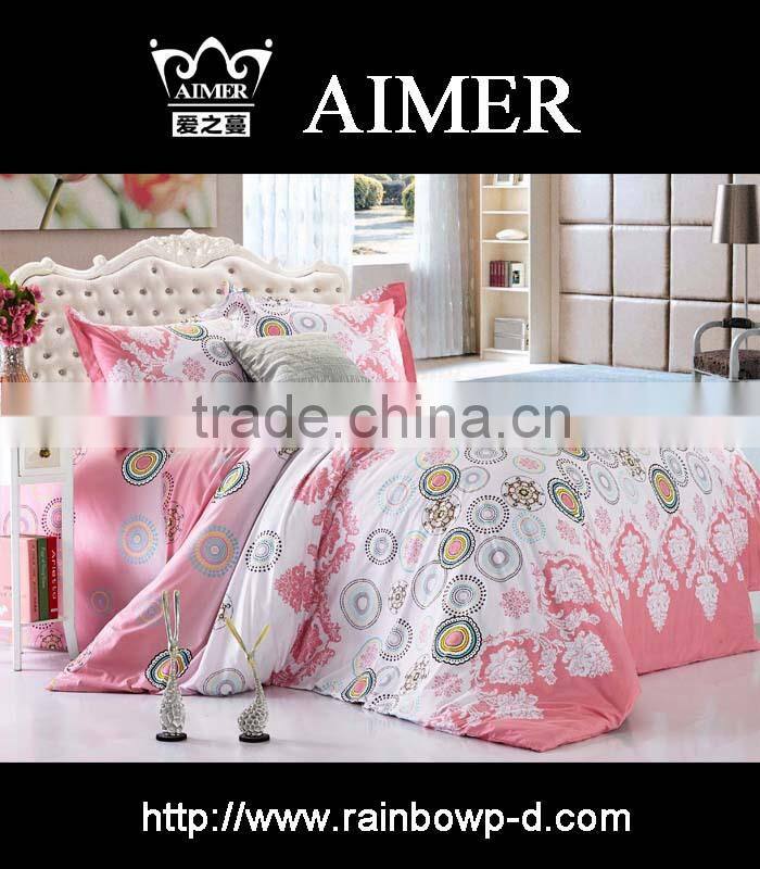 2015 top fashion design pigment printing percale polycotton fabric for bedding set/trade assurance/cheap price/high quality