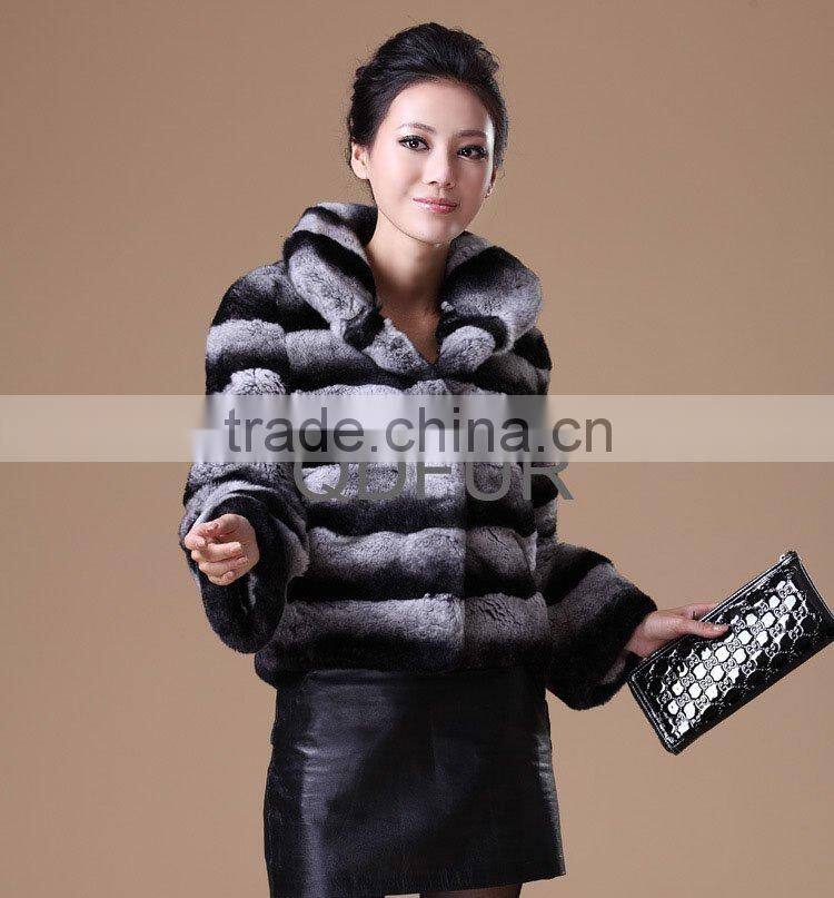 QD22126 Desigual Rex Rabbit Fur Adult Women Coats Chinese Online Clothing Store