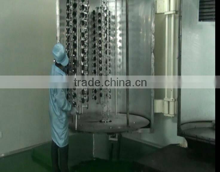 UV varnish automatic plastic coating line/Perfume bottle caps UV painting line/Plastic UV spray coating line