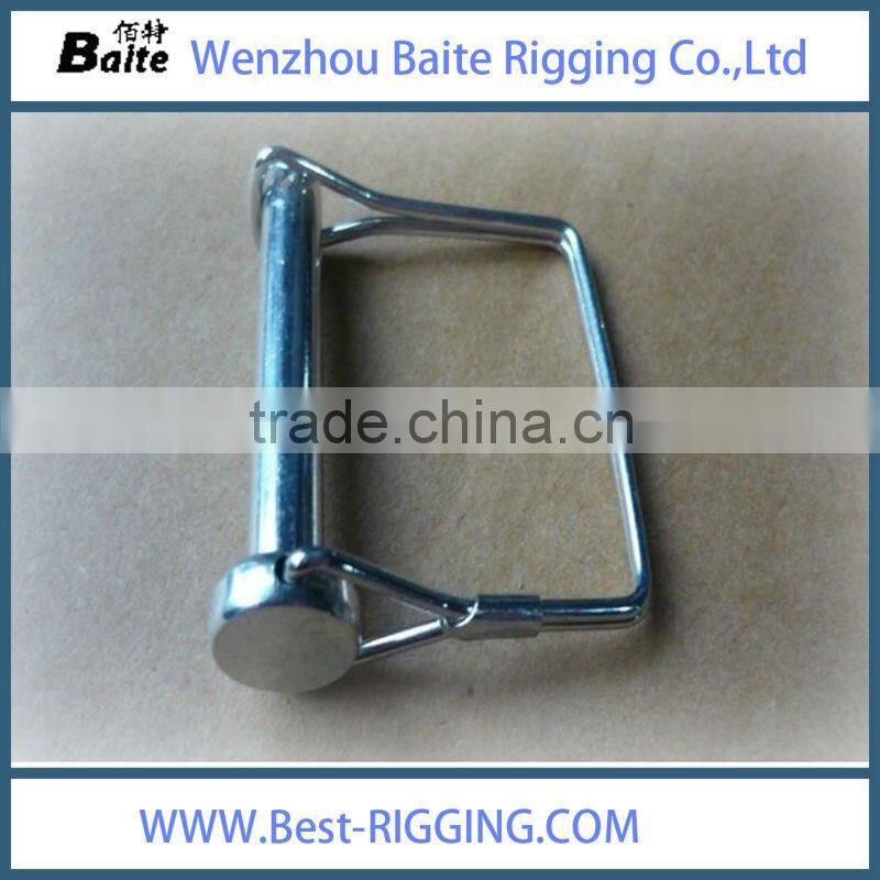 Zinc plated & Nickel plaed Square shape linch Quick pin hitch pin clip single winded in China Rigging Hardware