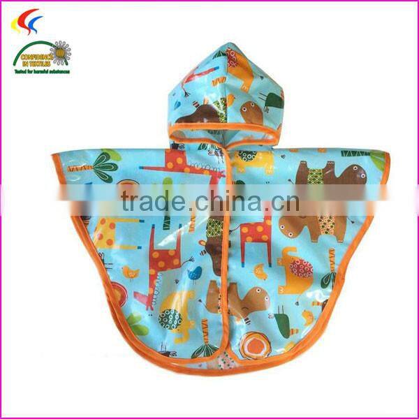 cartoon children rain poncho