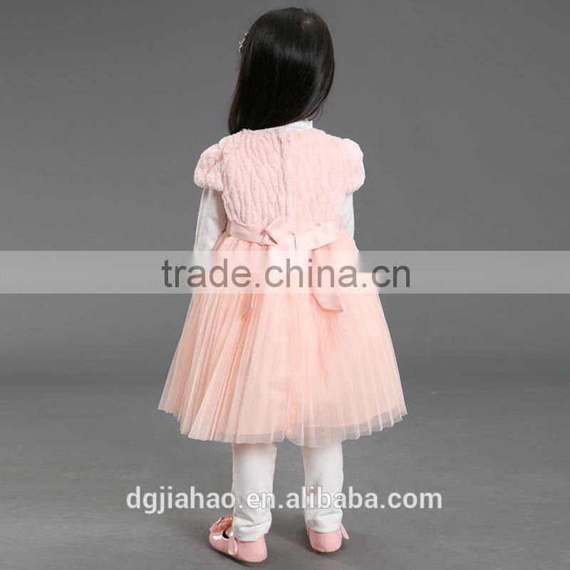 New fashion best-selling short sleeve winter fur baby clothing wholesale