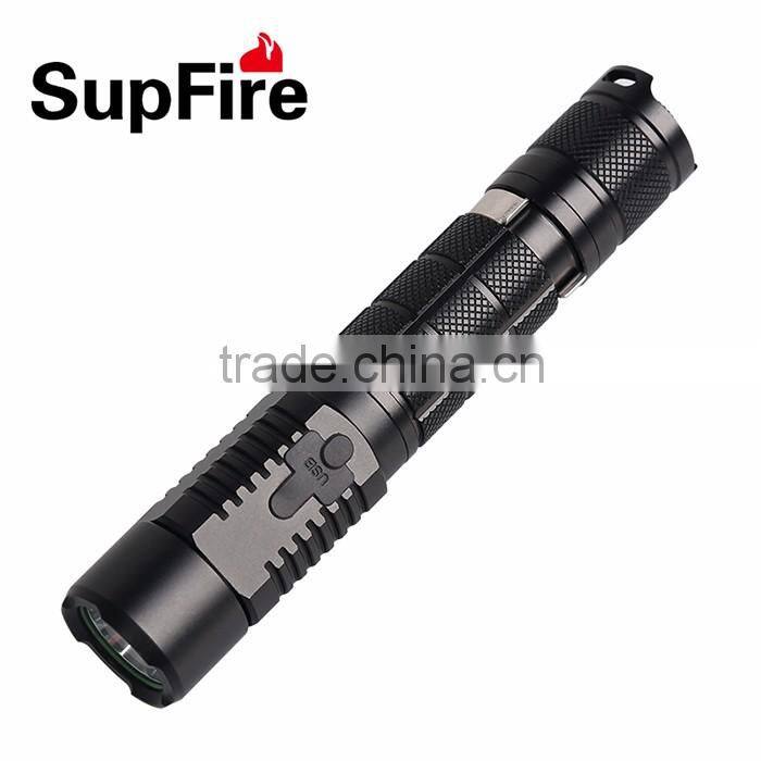 SupFire USB Two switch flashlight A3