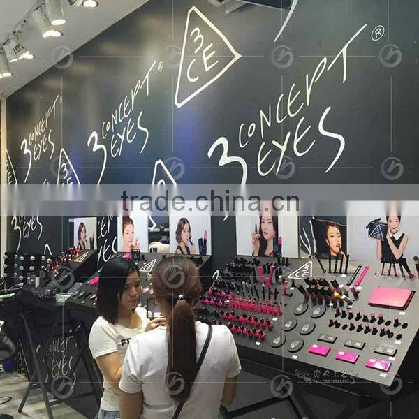 cosmetic display counter, Beautiful acrylic cosmetic display for eye shadow