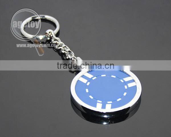 40mm Clay Poker Chips 45mm Casino Coin Holder Metal Poker Chips Key Ring