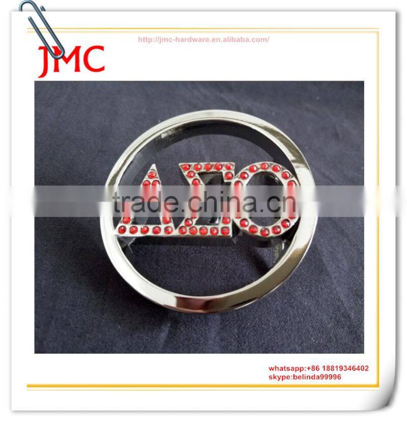 2016 hot sale Custom Factory diamond circular smooth buckle