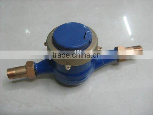 Multi jet dry type water meter 15mm/Brass DN15 class B water meter