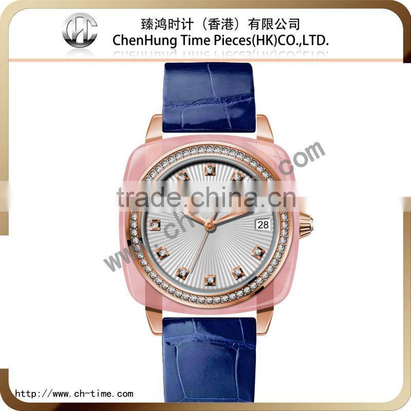 Swiss women color strap ladies vintage bangle custom wrist watches wholesale