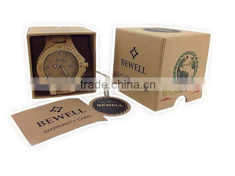 BEWELL Automatic Watch , japan movt quartz watch stainless steel back