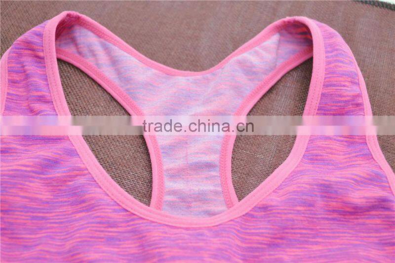 Sport yoga top seamless bra underwear women crop top