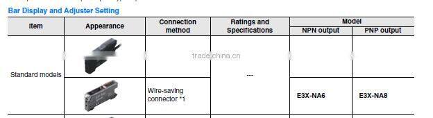 omron Fiber Amplifier Units E3X-NA11 2M NPN output with fiber sensor E32-ZD11L