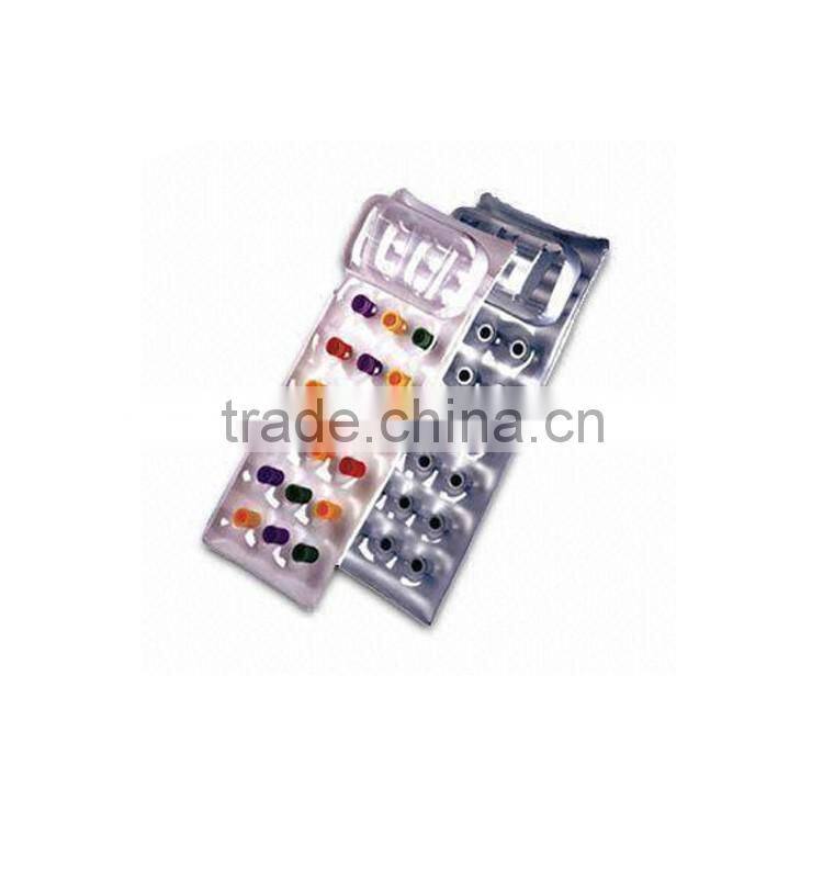 18 pocket lounge , inflatable air water lounge with pillow
