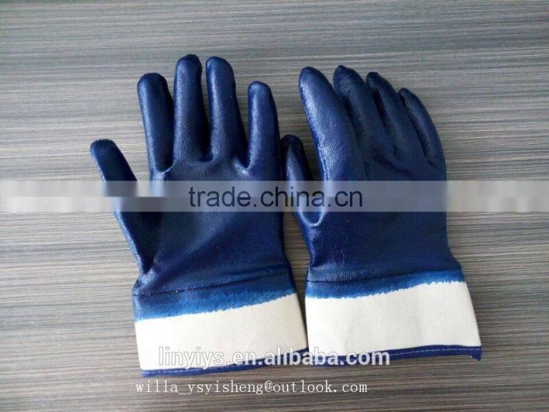 110g 10' nitrile full coated oil resistant safety work gloves