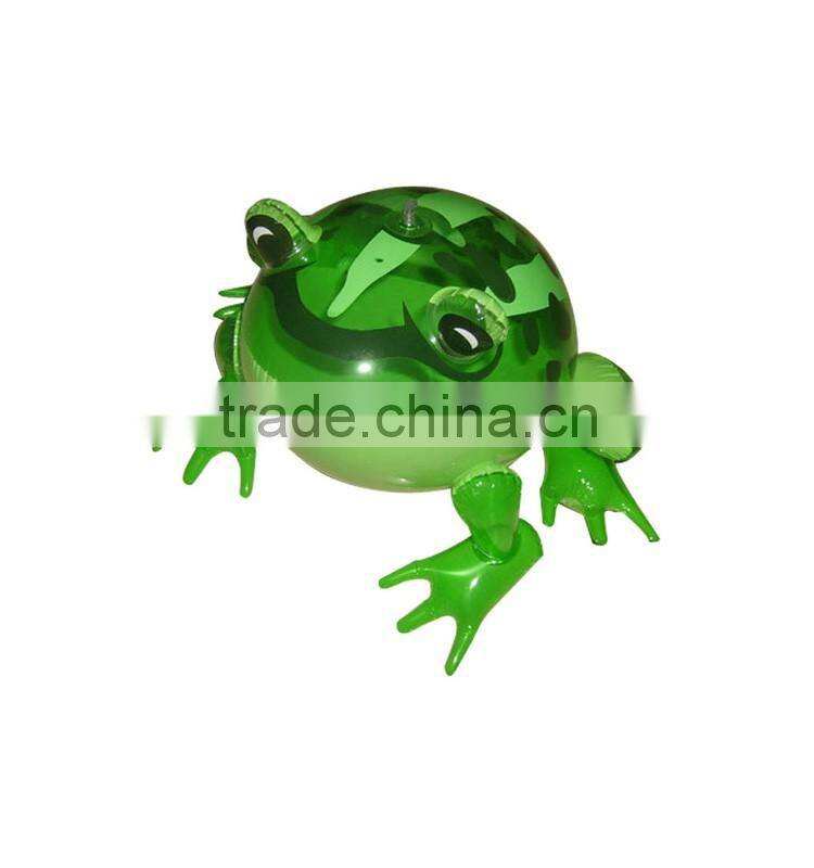 Plastic Inflatable Green Frog toys