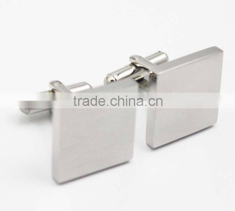 Cufflinks wholesale laser engraved stainless steel cufflink New design laser cufflink