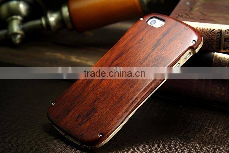 Full bamboo wood luxury high quality phone case ,100% real wood for iphone 6 case ,for iphone 6 carbonized bamboo case