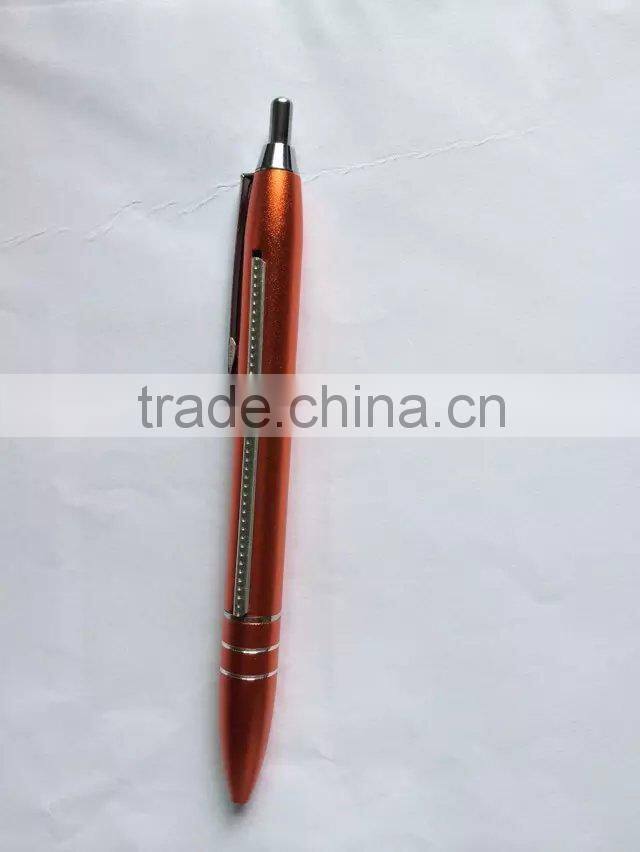 high quality metal promotional pen with roll out paper,advertising promotion pens,pull out pen