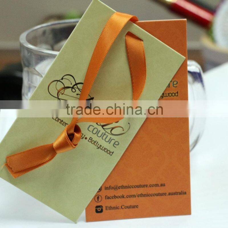 High end garment label printed kraft paper hangtags