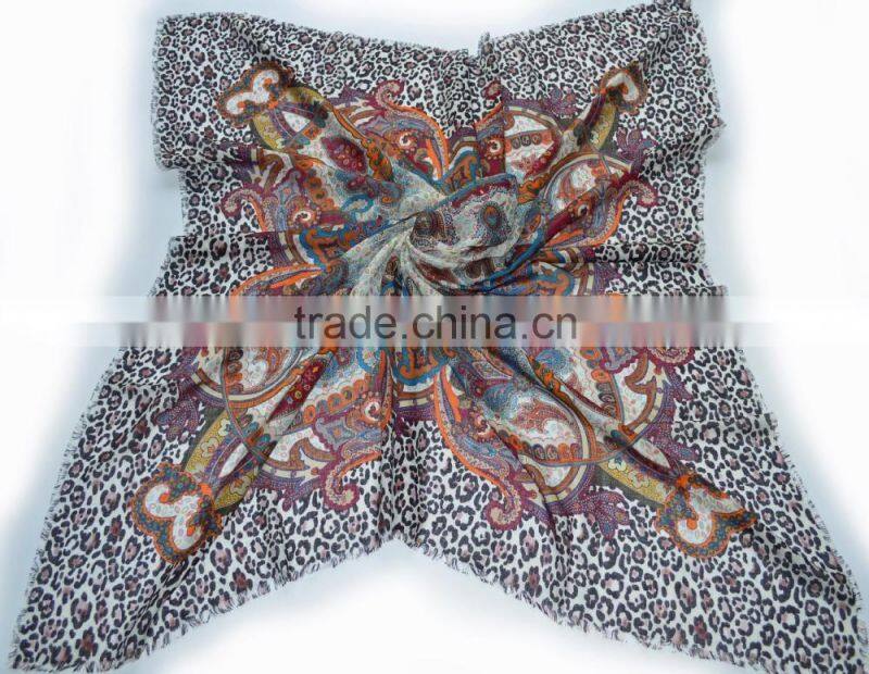 animal print head scarf