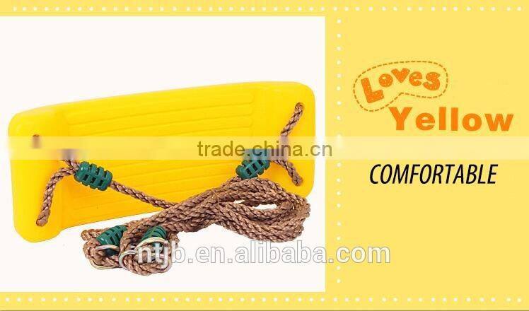 colorful children swing double seat funny kids swing playground swing plastic seat