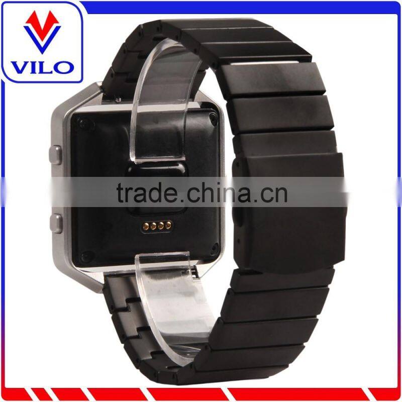 Original 1:1 316L stainless steel metal bracelet link band for Fitbit blaze