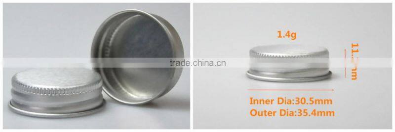 33mm Silver aluminum cap for cream jars