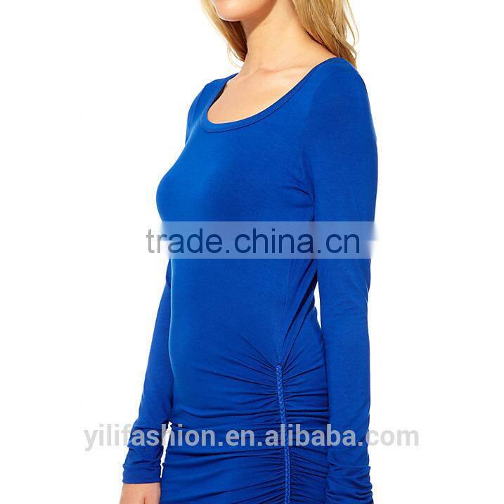 women pleat maxi dress Bodycon Blue Dress chinese clothing manufacturers