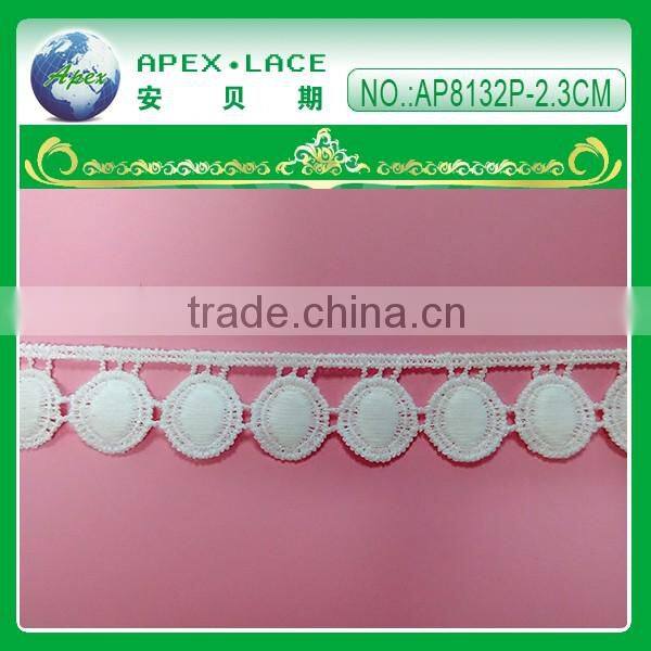Polyester/milk silk lace trim AP8133P