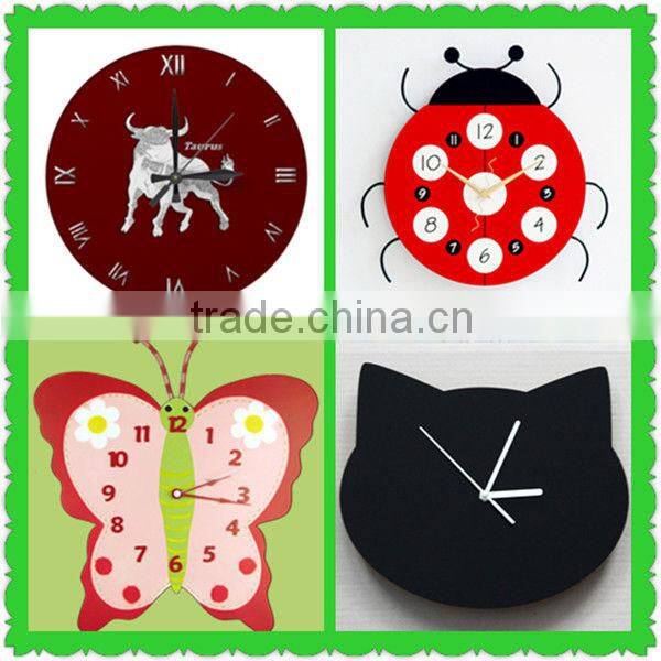 Butterfly decorative acrylic wall clock