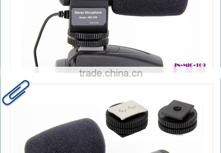 Condenser Microphone Carol 2.5mm Jack Microphone Digital Voice Recorder with External Microphone