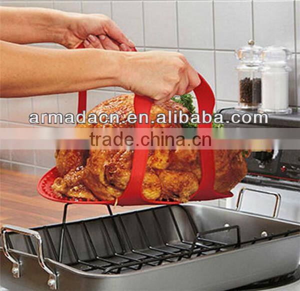 The Newest Oven Safe Silicone Turkey Lifter Bakeware Kitchenware