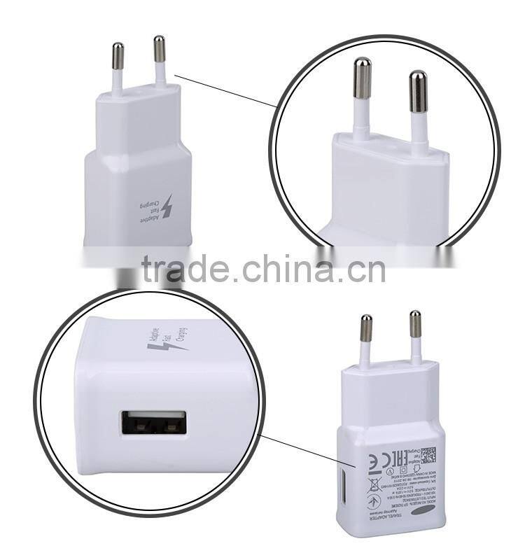 Worldwide original electric white EP-TA20EWE usb wall charger for samsung s7