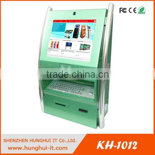 19-Inch Slim Touch Screen Information Wall Mounted Kiosk With Keyboard